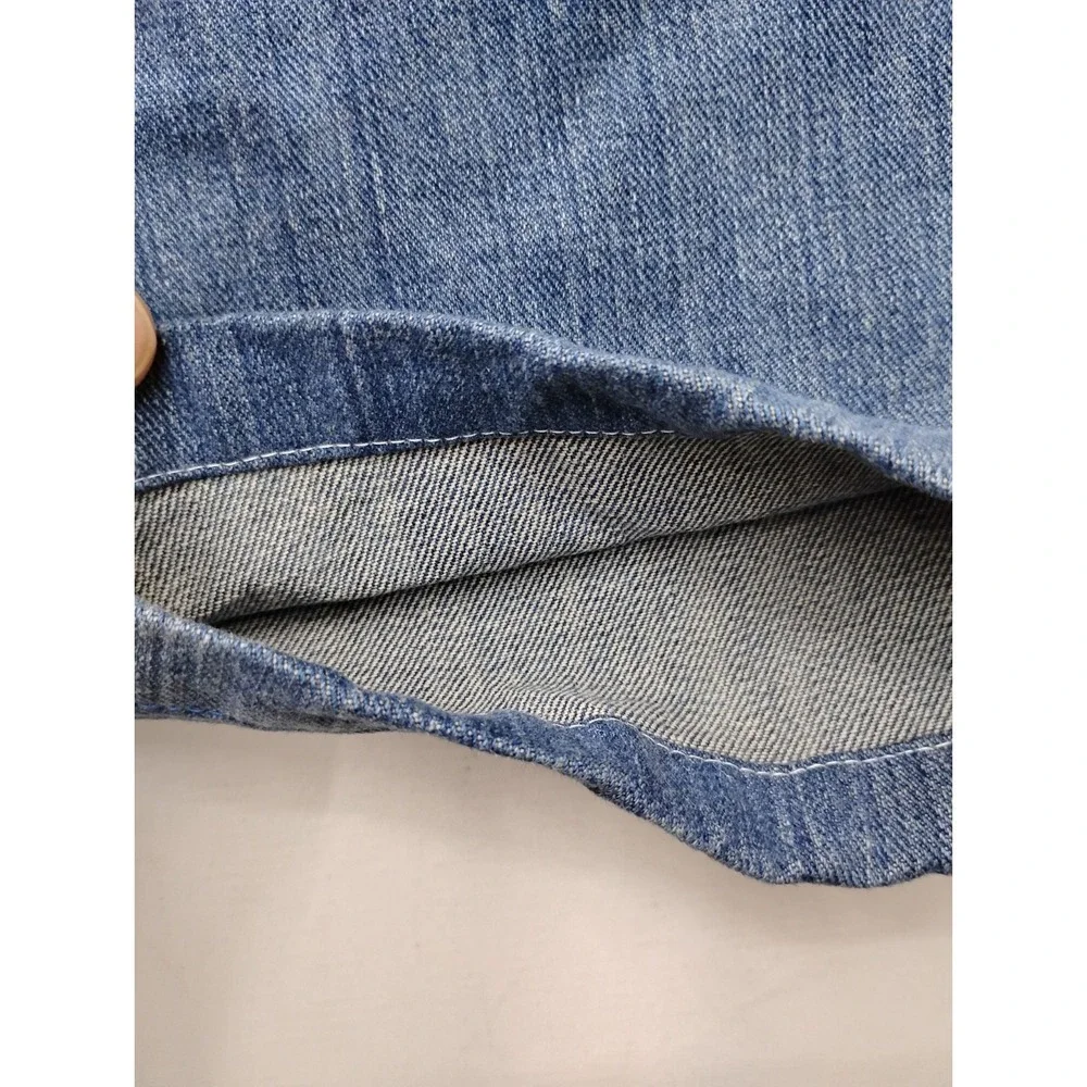 Levi's 505 Mens Regular Fit Jeans 36x29 Medium Blue Wash Denim Hemmed